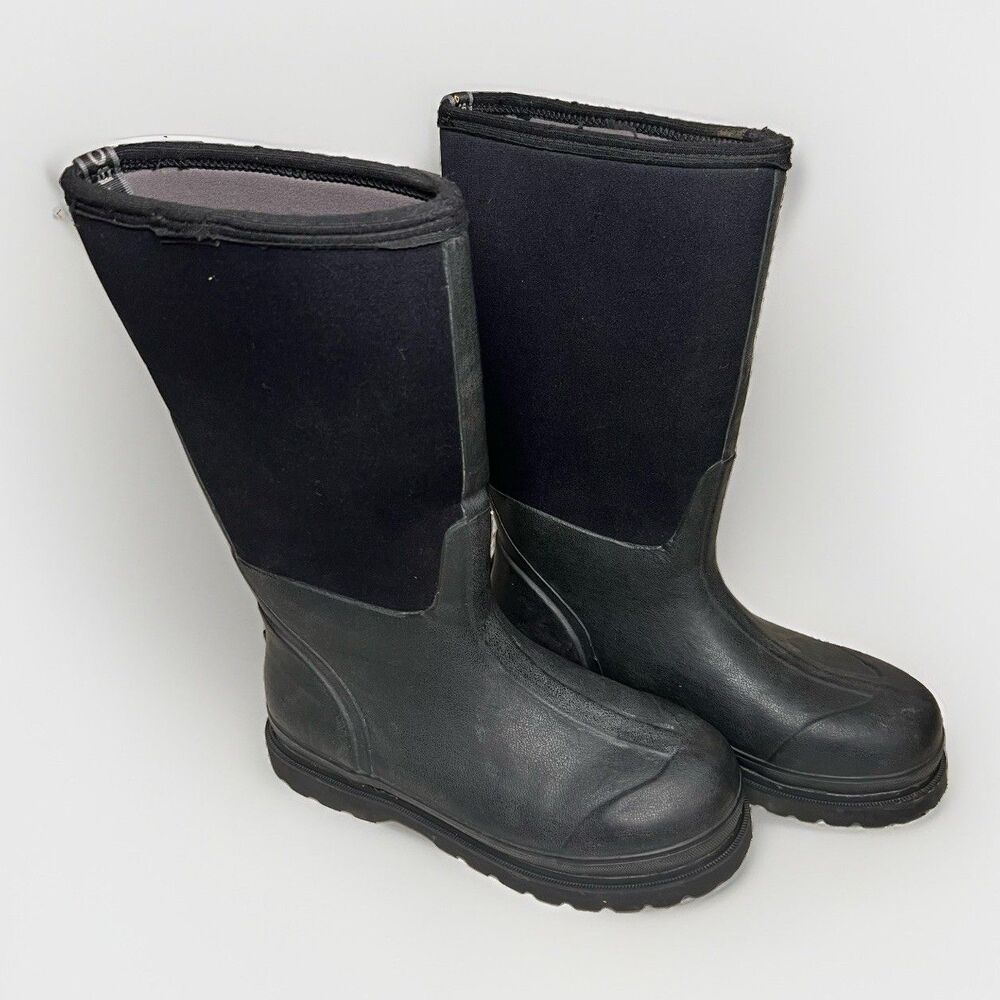 Bogs Size 10 Boots Mens Rancher Classic Waterproof Black Rubber